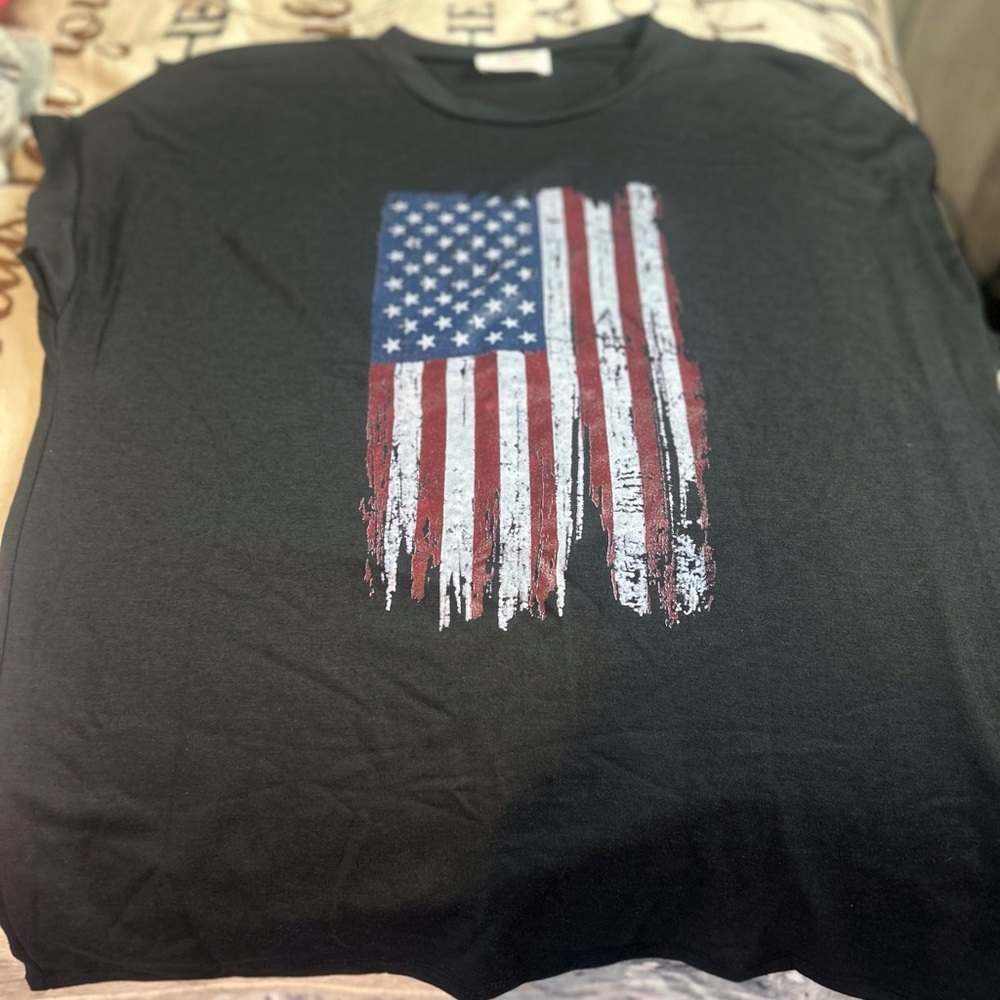 American flag tee